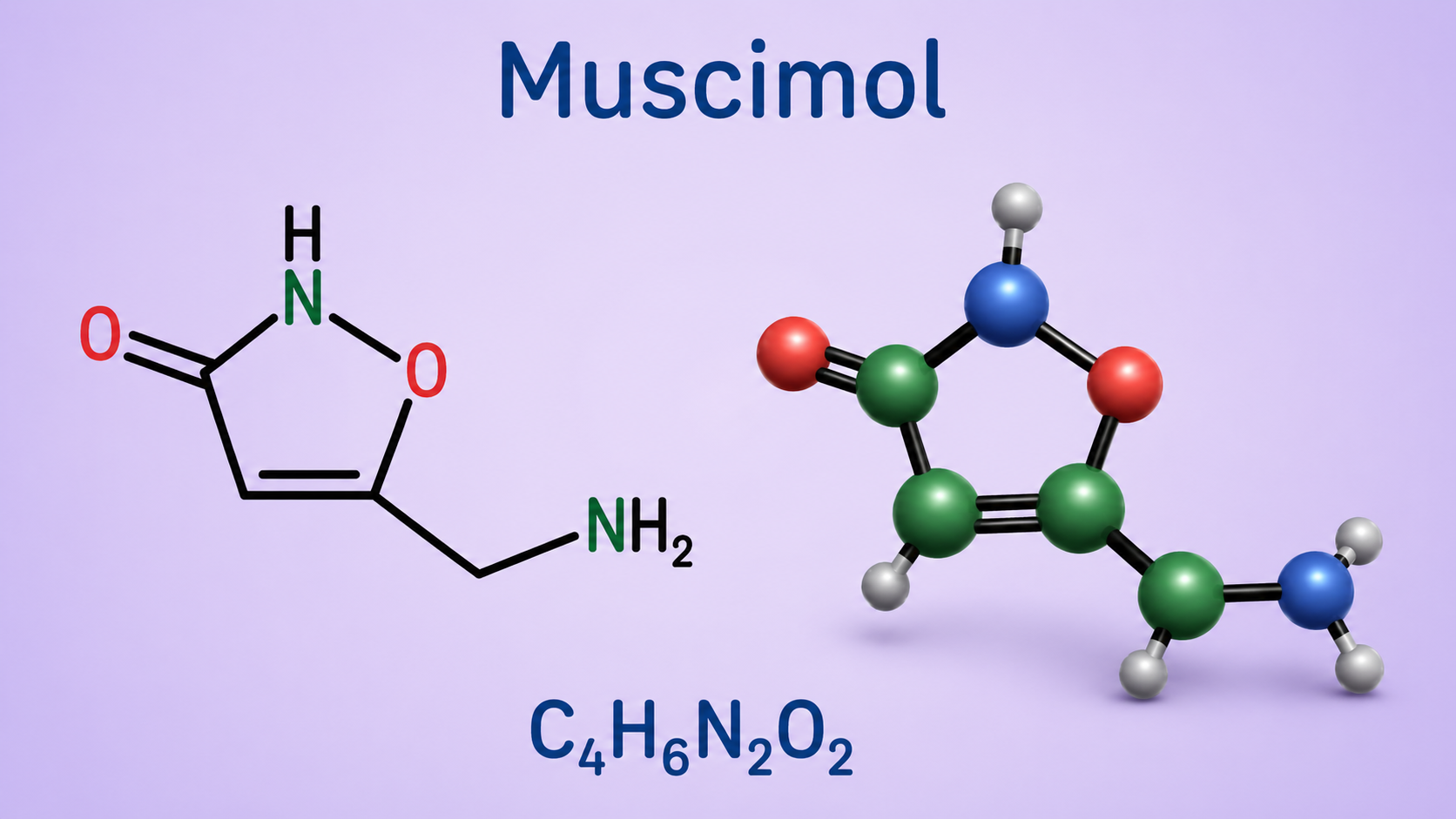 A picture muscimol's chemical structure