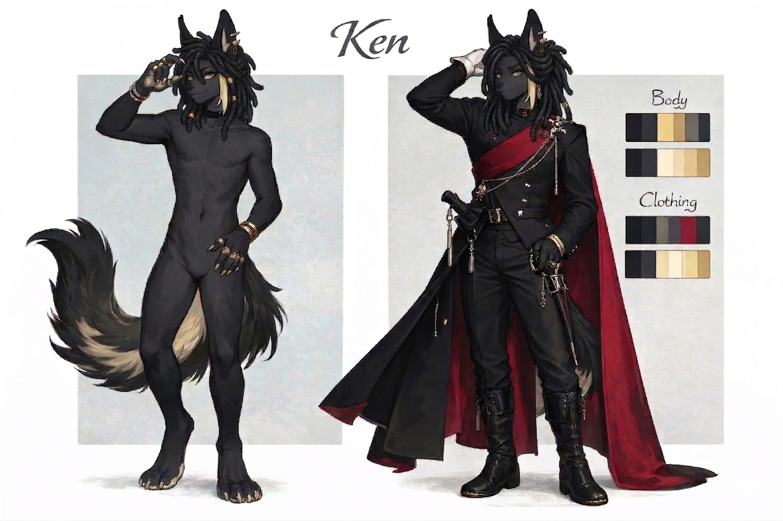 An AI generated spec sheet for Ken